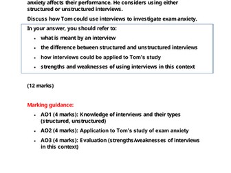 12 Mark-Questions GCSE Edexcel Psychology