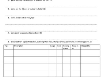AQA GCSE Physics Subject Knowledge Tests