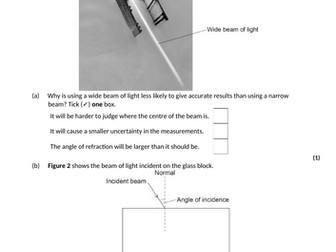 Physics topic tests and practice questions AQA GCSE