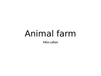 Animal Farm Lessons PPT