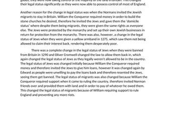 Examplar answer migration in Britain