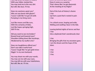 Maya Angelou Feminist Poetry Analysis