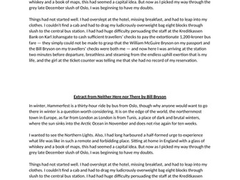 Travel Writing Lesson based on Melt by Ele Fountain