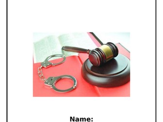 Eduqas law Criminal Defences Workbook