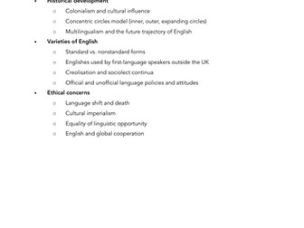 CIE Eng Lang P4 Revision - English in the World