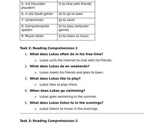 Free Time - KS3 German