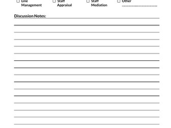 Team / Staff Meeting Notes Template