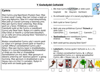 Y Gwledydd Celtaidd - Cymru Bl 9 Ail Iaith