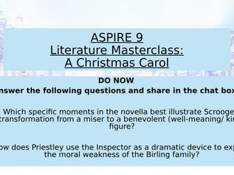 A Christmas Carol Masterclass