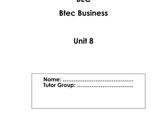 Btec Business: Unit 8 Recruitment & Selection Process
