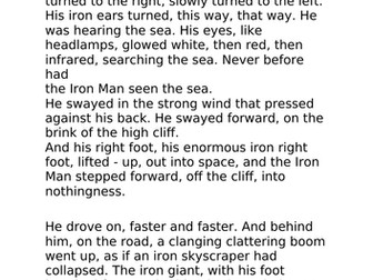 The Iron Man Character description