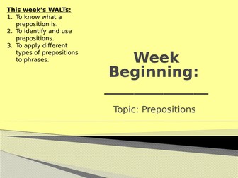 Prepositions grammar lessons