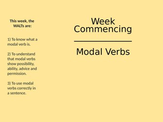 Modal verbs grammar lessons x 3