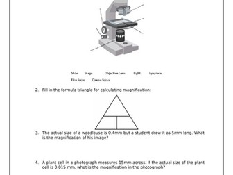 AQA GCSE Combined Science Biology Paper 1 - Questions