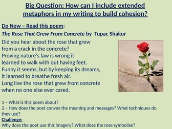 How to use extended metaphors in creative writing