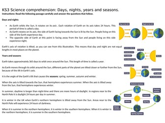 Year 7 - Physics Comprehension Bundle
