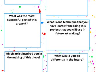 End of art project reflection