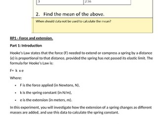 Physics - Paper 2 Required Practicals Revision