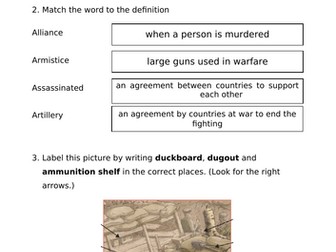 World War 1 Quiz