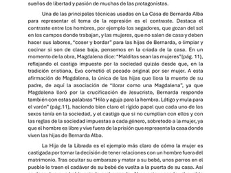 La Casa de Bernarda Alba Essay on the repression theme