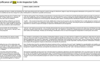 An Inspector Calls essay plans
