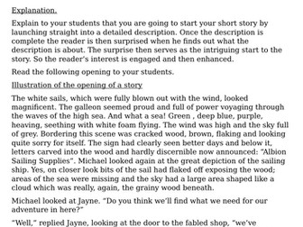 Incredibly unusual way to start a story that will have your reader intrigued.