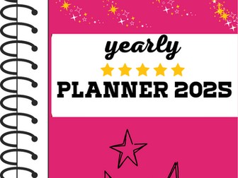 Digital Planner Undated, Good Notes Planner, Digital Calendar, Yearly Organizer,
