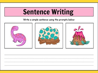 Sentence Writing prompts