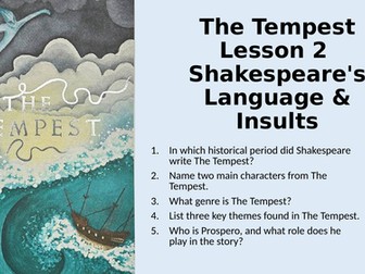 Shakespeare's Language & Insults