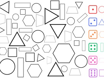 Roll and Color the shape