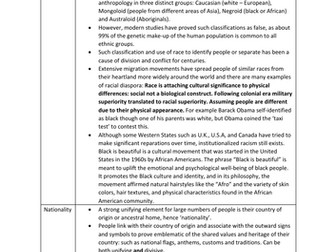 CCEA A2 Geography: Ethnic Diversity