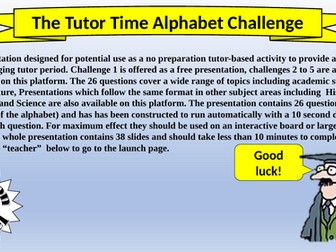 Tutor Time Alphabet Challenge 4