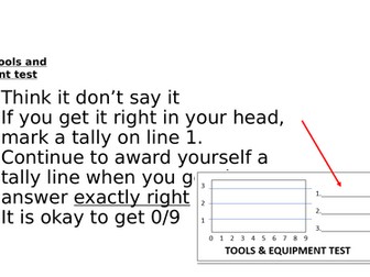 Keyword progress test
