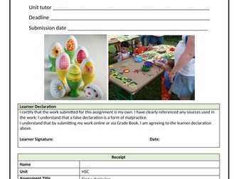 BTEC Level 1 introduction in Health and Social Care