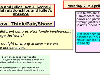 Romeo and Juliet (KS3 Bundle)