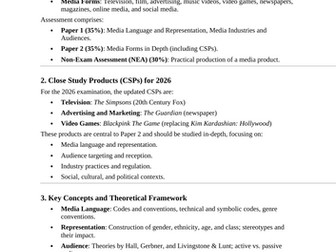 Media Studies 2026