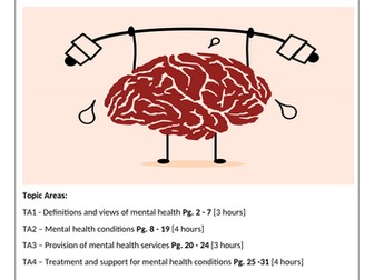 Work booklet for F093 - Supporting people with mental health conditions