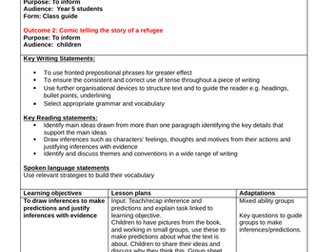 English writing plan for year 5