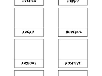 Emotive mark-making worksheets