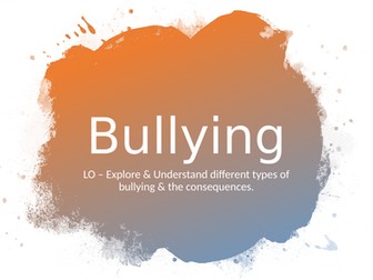 Online Bullying - KS3/4