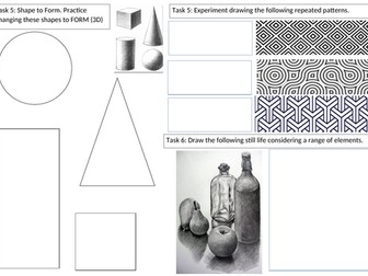 Formal Elements Art Cover Activity