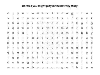 Nativity Wordsearch