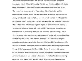 Essay for MA Education - Mentoring in Education - The purpose of mentoring new teachers