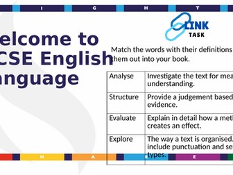 Eduqas English Language Component 1 SOW