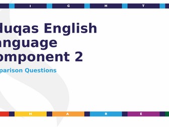 Eduqas English Language Component 2 Comparison