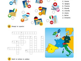 Countries and nationalities in Italian