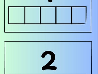Blank 5 frames with numbers