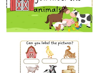 Farm Animals - Label the farm animals