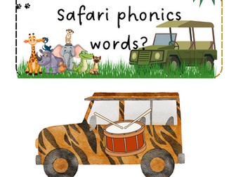 Animals - Safari Phonics