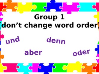 Classroom display - German